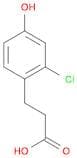 Benzenepropanoic acid, 2-chloro-4-hydroxy-