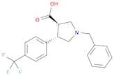3-Pyrrolidinecarboxylic acid, 1-(phenylmethyl)-4-[4-(trifluoromethyl)phenyl]-, (3R,4S)-rel-