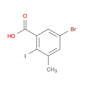 Benzoic acid, 5-bromo-2-iodo-3-methyl-