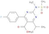 4-(4-fluorophenyl)-2-(N-methylmethanesulfonamido)-6-(propan-2-yl)pyrimidine-5-carboxylic acid
