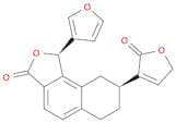 Naphtho[1,2-c]furan-3(1H)-one, 8-(2,5-dihydro-2-oxo-3-furanyl)-1-(3-furanyl)-6,7,8,9-tetrahydro-, …