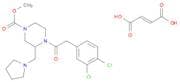1-Piperazinecarboxylic acid, 4-[2-(3,4-dichlorophenyl)acetyl]-3-(1-pyrrolidinylmethyl)-, methyl es…