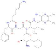 L-Isoleucinamide, N-(6-amino-1-oxohexyl)-L-phenylalanylglycyl-4-amino-5-cyclohexyl-2,4,5-trideoxy-…