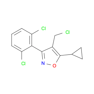 Isoxazole, 4-(chloromethyl)-5-cyclopropyl-3-(2,6-dichlorophenyl)-