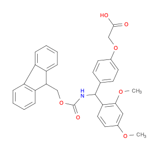 Acetic acid, 2-[4-[(2,4-dimethoxyphenyl)[[(9H-fluoren-9-ylmethoxy)carbonyl]amino]methyl]phenoxy]-