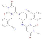 Benzonitrile, 2-[[6-[(3R)-3-[[3-[(2-cyanophenyl)methyl]-1,2,3,6-tetrahydro-1-methyl-2,6-dioxo-4-py…
