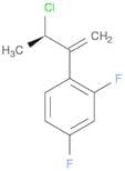 Benzene, 1-(2-chloro-1-methylenepropyl)-2,4-difluoro-, (R)- (9CI)