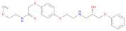 Acetamide, 2-[4-[2-[[(2S)-2-hydroxy-3-phenoxypropyl]amino]ethoxy]phenoxy]-N-(2-methoxyethyl)-