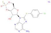 Adenosine, 8-[(4-chlorophenyl)thio]-, cyclic 3',5'-[hydrogen [P(R)]-phosphorothioate]