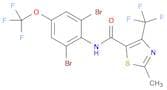 5-Thiazolecarboxamide, N-[2,6-dibromo-4-(trifluoromethoxy)phenyl]-2-methyl-4-(trifluoromethyl)-