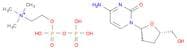 Cytidine 5'-(trihydrogen diphosphate), 2',3'-dideoxy-, P'-[2-(trimethylammonio)ethyl] ester, inner…