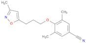 3,5-dimethyl-4-[3-(3-methyl-1,2-oxazol-5-yl)propoxy]benzonitrile