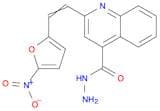 4-Quinolinecarboxylic acid, 2-[2-(5-nitro-2-furanyl)ethenyl]-, hydrazide