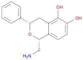 1H-2-Benzopyran-5,6-diol, 1-(aminomethyl)-3,4-dihydro-3-phenyl-, (1R,3S)-