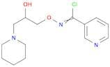 N-[2-Hydroxy-3-(1-piperidinyl)propoxy]-3-pyridinecarboximidoyl chloride