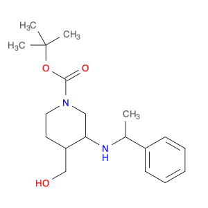 1-Piperidinecarboxylic acid, 4-(hydroxymethyl)-3-[(1-phenylethyl)amino]-, 1,1-dimethylethyl ester