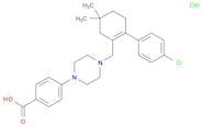 4-[4-[[2-(4-Chlorophenyl)-5,5-dimethyl-1-cyclohexenyl]methyl]-1-piperazinyl]benzoic acid, HCl