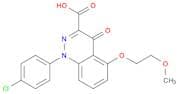 3-Cinnolinecarboxylic acid, 1-(4-chlorophenyl)-1,4-dihydro-5-(2-methoxyethoxy)-4-oxo-