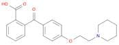Benzoic acid, 2-[4-[2-(1-piperidinyl)ethoxy]benzoyl]-