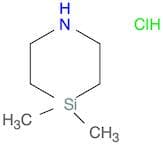 1-Aza-4-silacyclohexane, 4,4-dimethyl-, hydrochloride (1:1)