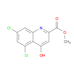 2-Quinolinecarboxylic acid, 5,7-dichloro-4-hydroxy-, methyl ester