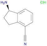 1H-Indene-4-carbonitrile, 1-amino-2,3-dihydro-, hydrochloride (1:1), (1R)-