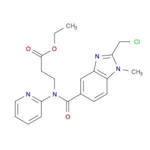 β-Alanine, N-[[2-(chloromethyl)-1-methyl-1H-benzimidazol-5-yl]carbonyl]-N-2-pyridinyl-, ethyl ester