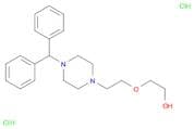 Ethanol, 2-[2-[4-(diphenylmethyl)-1-piperazinyl]ethoxy]-, hydrochloride (1:2)