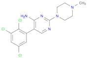 4-Pyrimidinamine, 2-(4-methyl-1-piperazinyl)-5-(2,3,5-trichlorophenyl)-