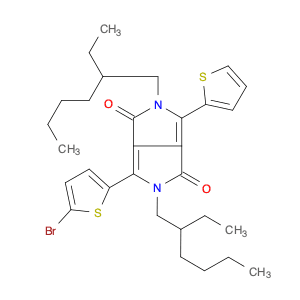 Pyrrolo[3,4-c]pyrrole-1,4-dione, 3-(5-bromo-2-thienyl)-2,5-bis(2-ethylhexyl)-2,5-dihydro-6-(2-thie…