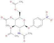 (2R,3S,4R,5R,6S)-5-Acetamido-2-(acetoxymethyl)-6-(4-nitrophenoxy)tetrahydro-2H-pyran-3,4-diyl diac…