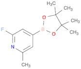 2-Fluoro-6-methylpyridine-4-boronic acid pinacol ester