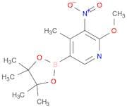 2-Methoxy-4-methyl-3-nitro-5-(4,4,5,5-tetramethyl-1,3,2-dioxaborolan-2-yl)pyridine