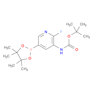3-tert-butyloxycarbonylamino-2-fluoropyridine-5-boronic acid pinacol ester