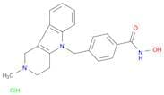 Benzamide, N-hydroxy-4-[(1,2,3,4-tetrahydro-2-methyl-5H-pyrido[4,3-b]indol-5-yl)methyl]-, hydrochl…