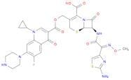 (6R,7R)-7-((Z)-2-(2-Aminothiazol-4-yl)-2-(methoxyimino)acetamido)-3-(((1-cyclopropyl-6-fluoro-4-ox…