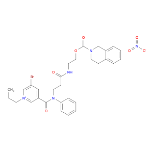 Pyridinium, 3-bromo-5-[[[3-[[2-[[(3,4-dihydro-2(1H)-isoquinolinyl)carbonyl]oxy]ethyl]amino]-3-oxop…