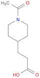 4-Piperidinepropanoic acid, 1-acetyl-