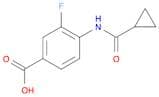 4-[(Cyclopropylcarbonyl)amino]-3-fluorobenzoic acid