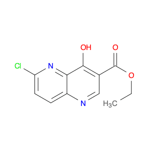 1,5-Naphthyridine-3-carboxylic acid, 6-chloro-4-hydroxy-, ethyl ester