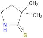 2-Pyrrolidinethione, 3,3-dimethyl-