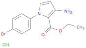 1H-Pyrrole-2-carboxylic acid, 3-amino-1-(4-bromophenyl)-, ethyl ester, hydrochloride (1:1)