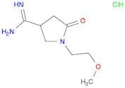 1-(2-Methoxyethyl)-5-oxopyrrolidine-3-carboximidamide hydrochloride