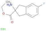 ETHYL 2-AMINO-5-FLUORO-2,3-DIHYDRO-1H-INDENE-2-CARBOXYLATE HCL