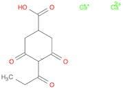 Cyclohexanecarboxylic acid, 3,5-dioxo-4-(1-oxopropyl)-, ion(1-), calcium, calcium salt (2:1:1)