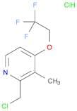 2-(Chloromethyl)-3-methyl-4-(2,2,2-trifluoroethoxy)pyridine, HCl