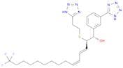 Benzenemethanol, 3-(1H-tetrazol-5-yl)-α-[(1R,2E,4Z)-14,14,14-trifluoro-1-[[2-(1H-tetrazol-5-yl)eth…