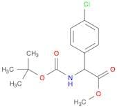Benzeneacetic acid, 4-chloro-α-[[(1,1-dimethylethoxy)carbonyl]amino]-, methyl ester