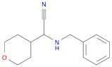 2-(Benzylamino)-2-(tetrahydro-2H-pyran-4-yl)acetonitrile