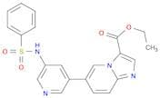 Imidazo[1,2-a]pyridine-3-carboxylic acid, 6-[5-[(phenylsulfonyl)amino]-3-pyridinyl]-, ethyl ester